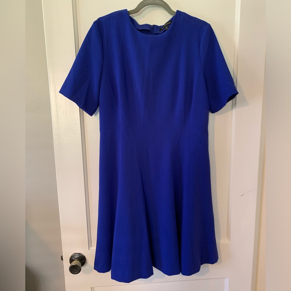 Women’s Banana Republic short sleeve royal blue dress. Size 14.